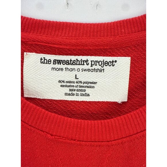 The Sweatshirt Project NWT Red Sleeveless Pullover Tank Top Large Holidays - Picture 4 of 8